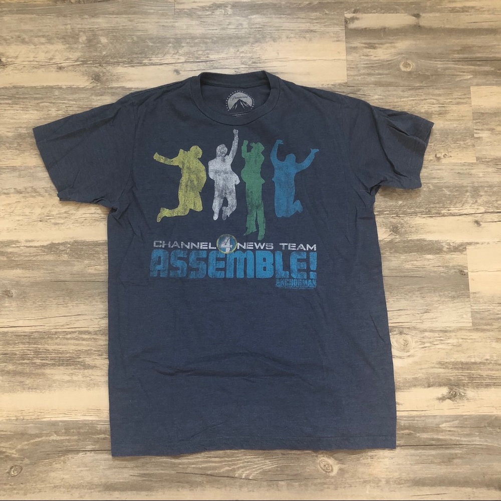 Anchorman T-Shirt Blue